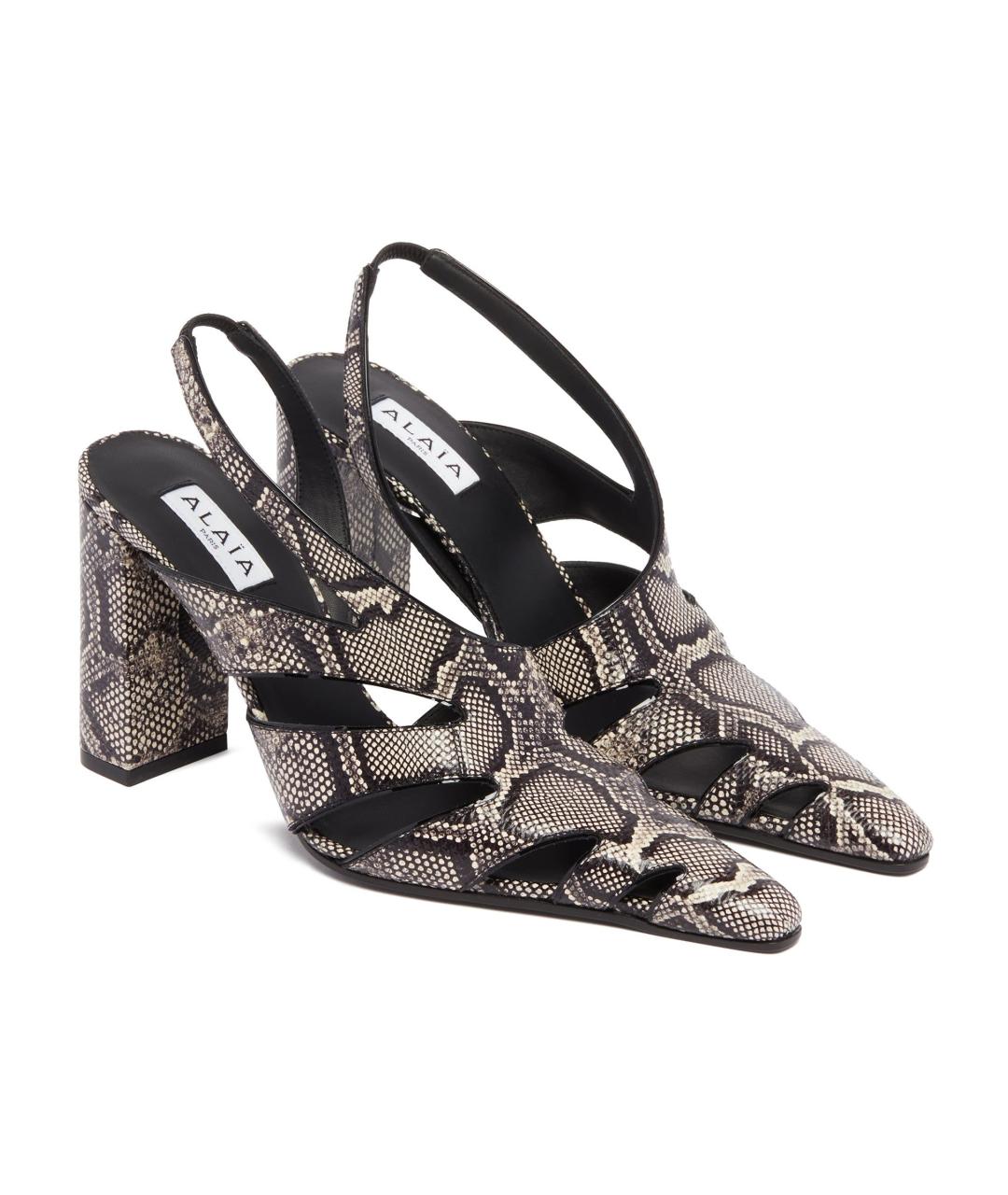 ALAIA Мульти кожаные босоножки, фото 2