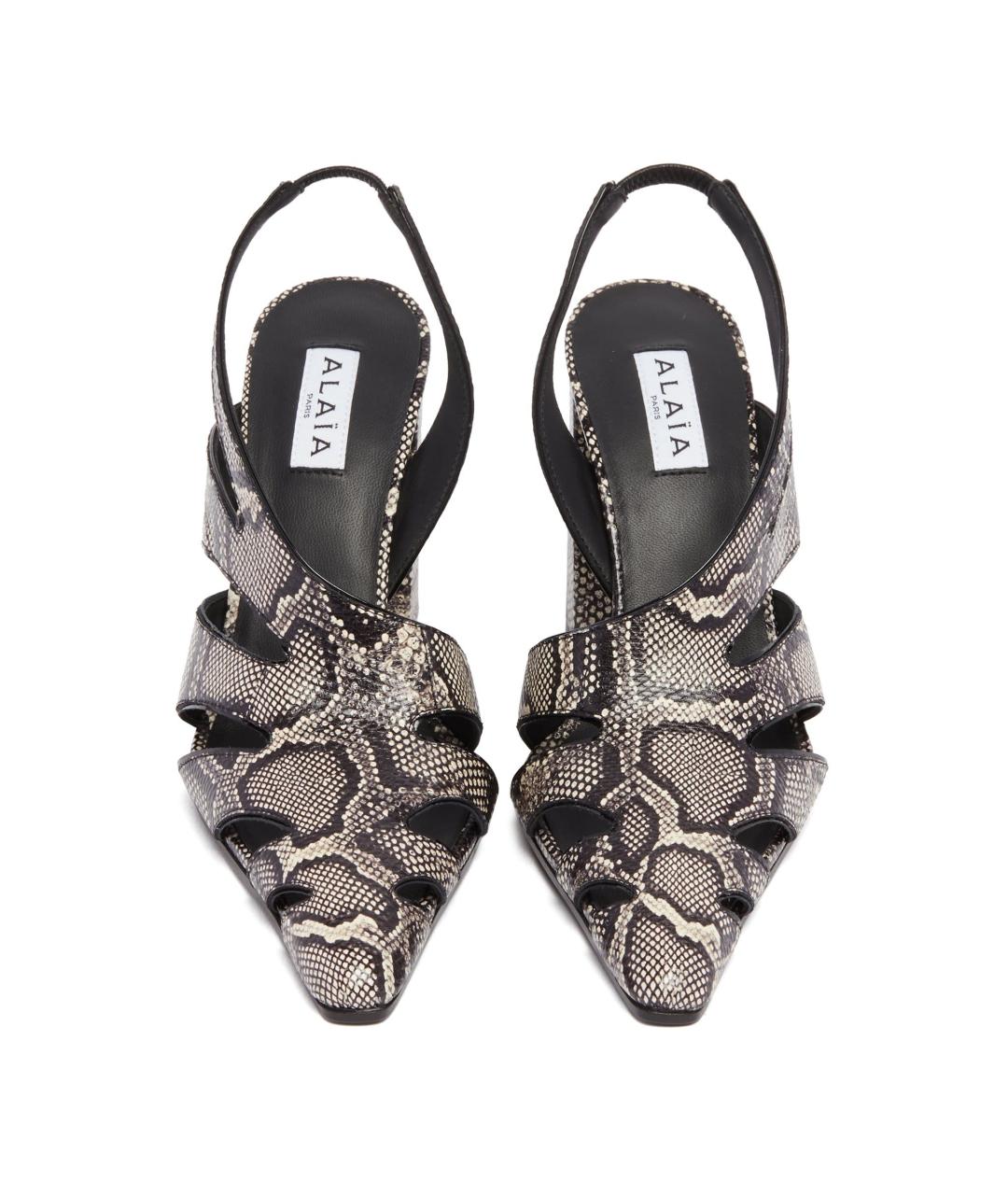 ALAIA Мульти кожаные босоножки, фото 3