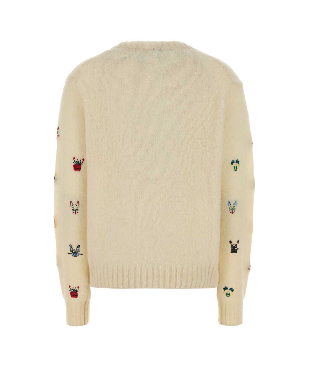 LOEWE Бежевый шерстяной джемпер / свитер, фото 2