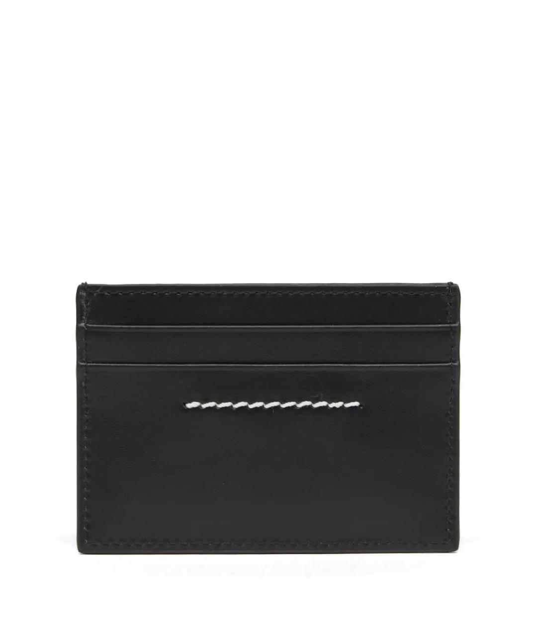 MM6 MAISON MARGIELA Черный кожаный кардхолдер, фото 3
