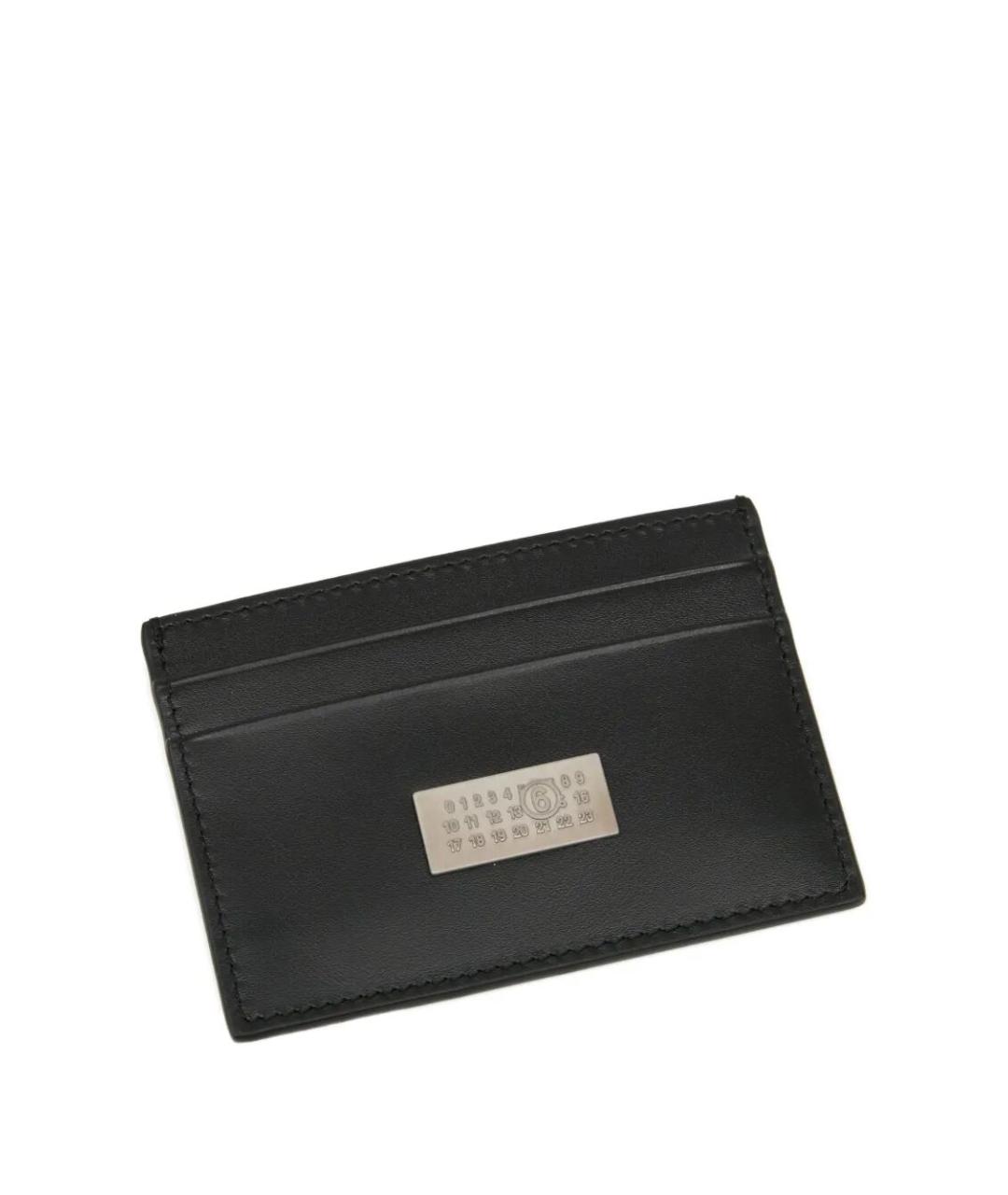 MM6 MAISON MARGIELA Черный кожаный кардхолдер, фото 4