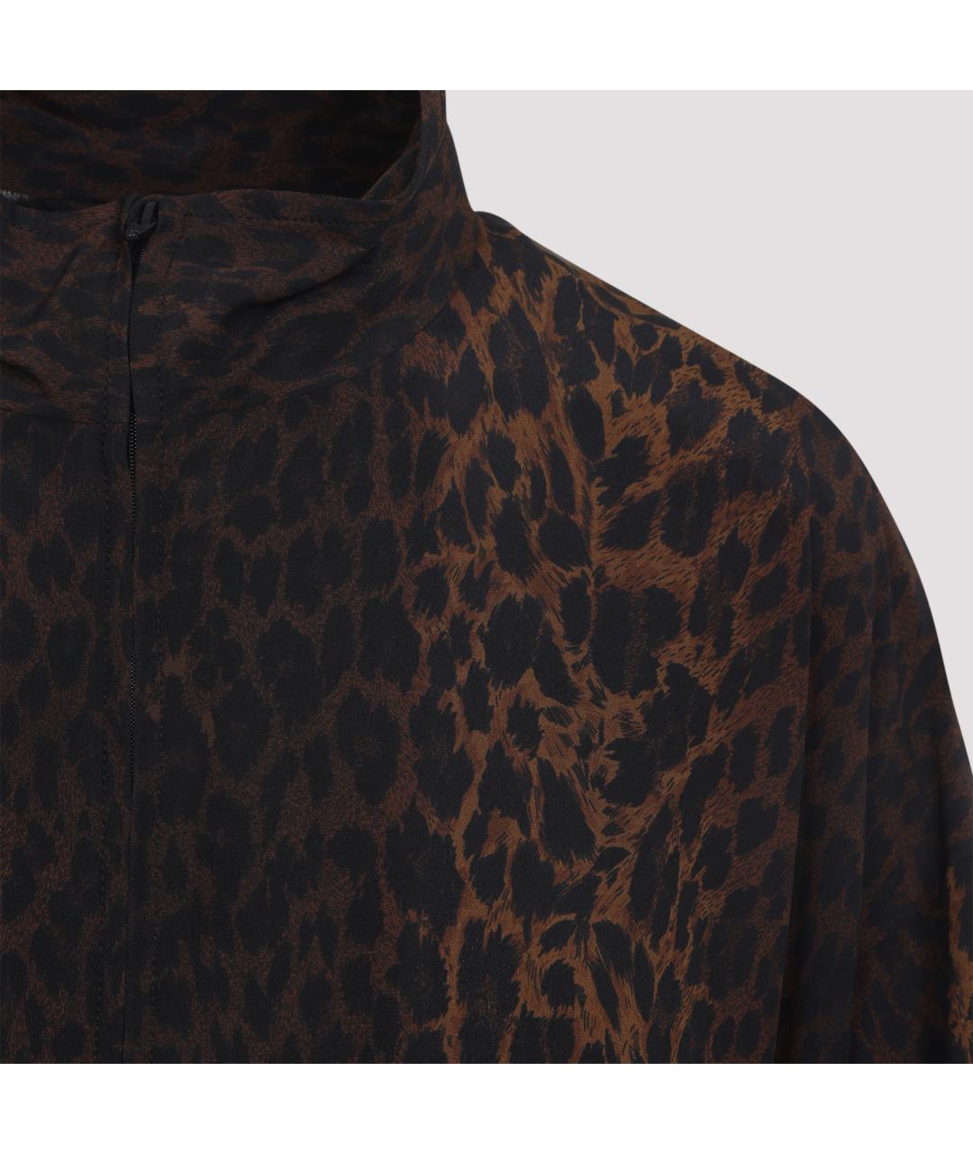 BALENCIAGA Коричневая шелковая куртка, фото 4