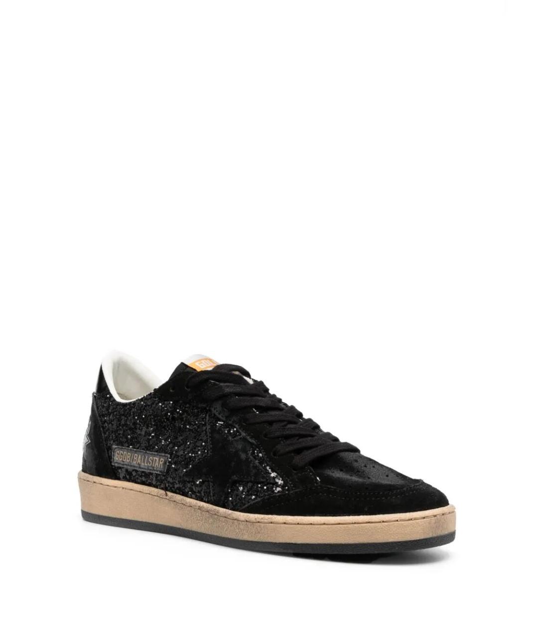 GOLDEN GOOSE DELUXE BRAND Черные кожаные кеды, фото 2