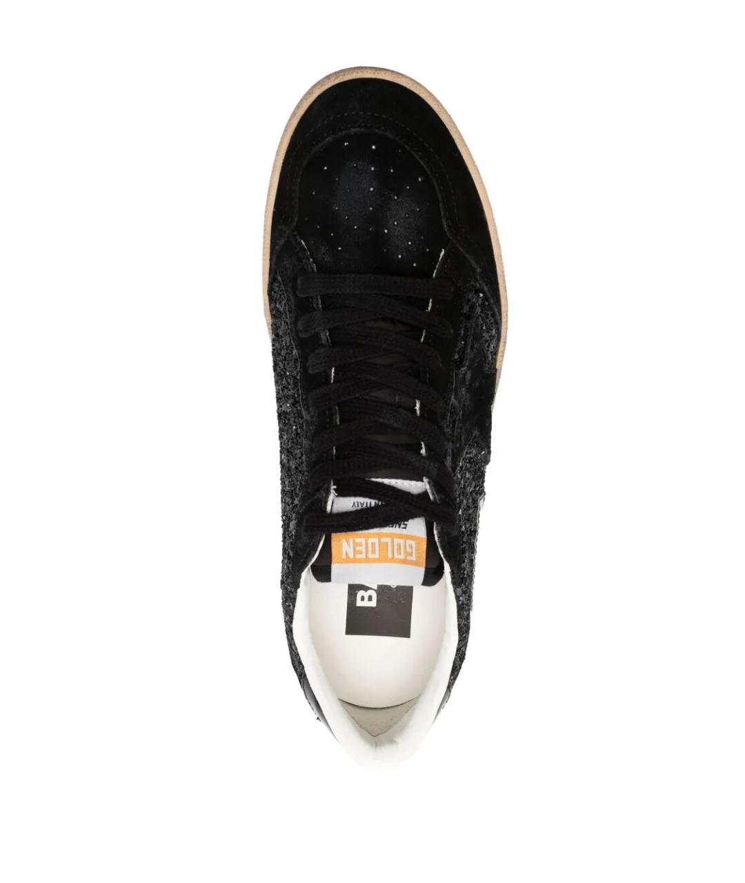 GOLDEN GOOSE DELUXE BRAND Черные кожаные кеды, фото 4