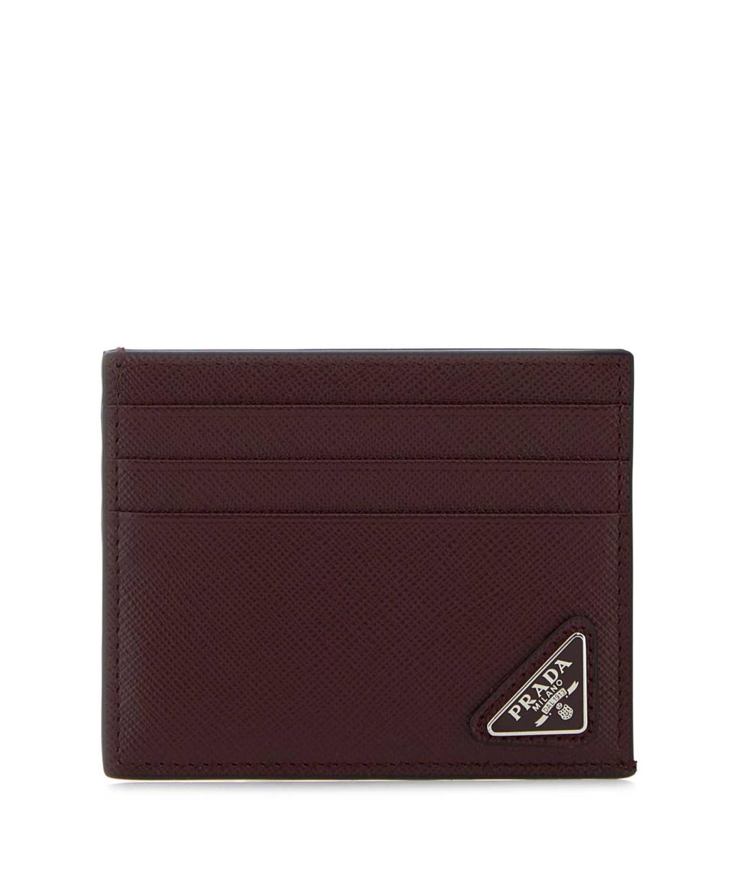PRADA Фиолетовый кожаный кардхолдер, фото 1