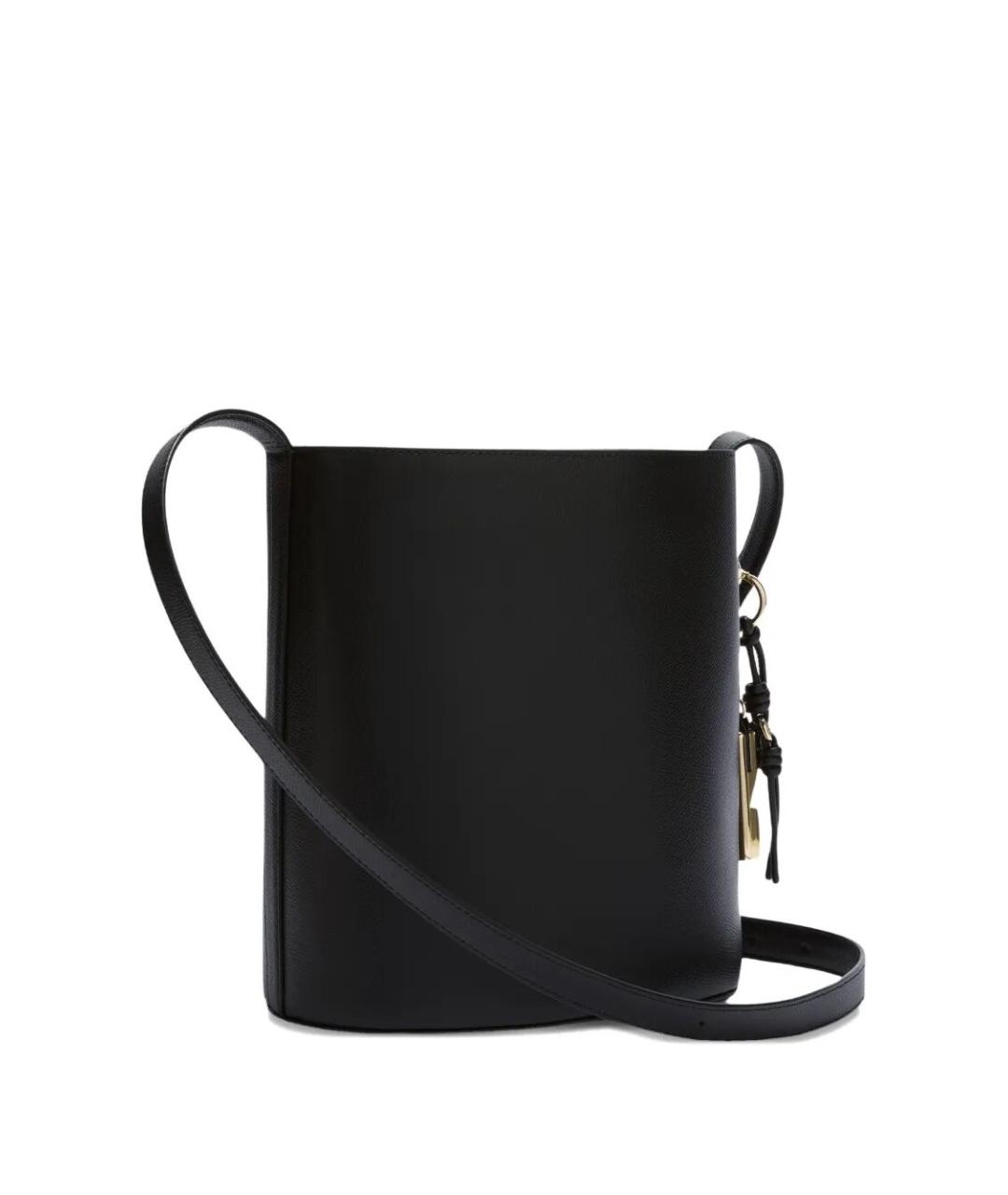 FURLA Черная кожаная сумка с короткими ручками, фото 2