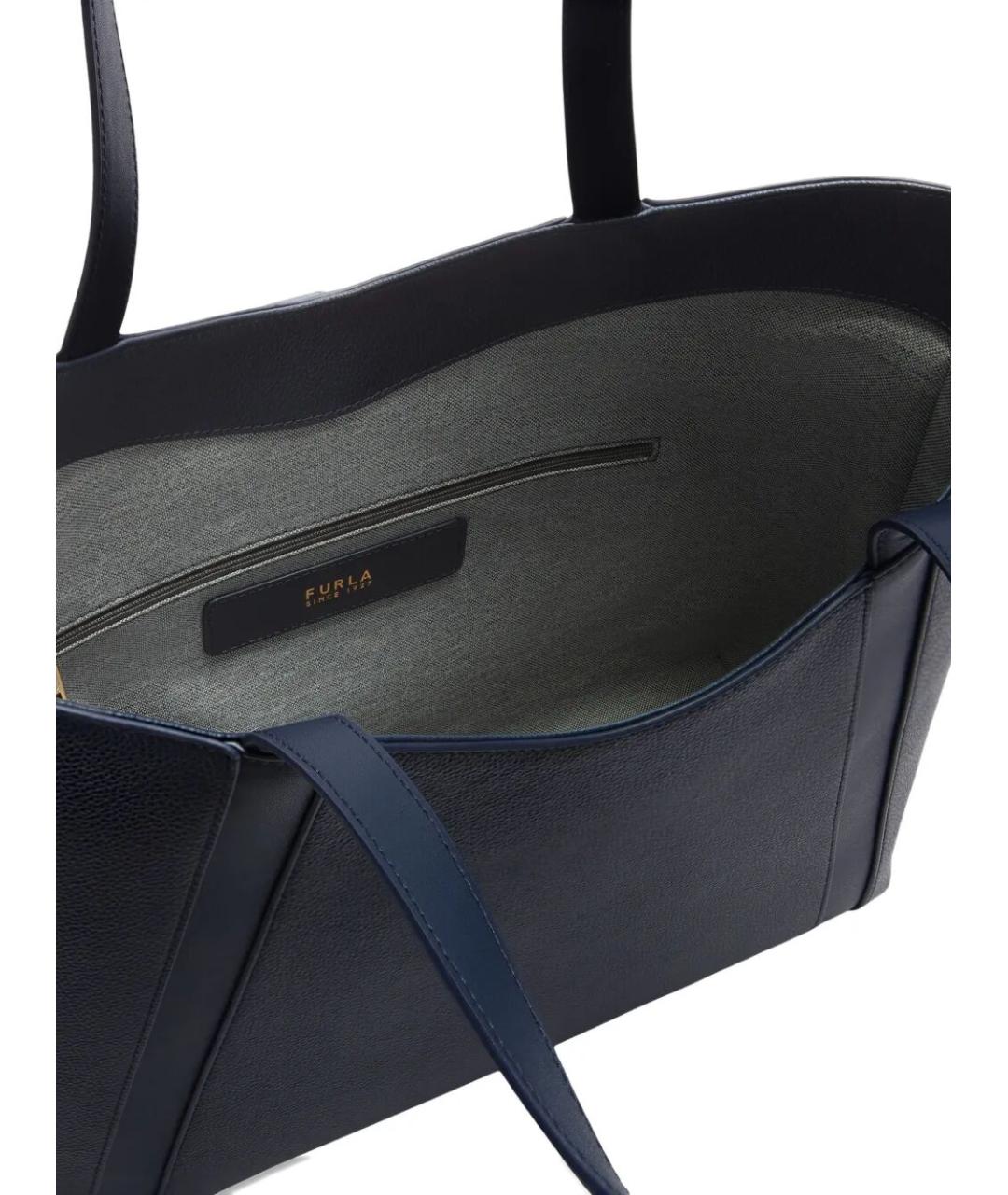 FURLA Синяя кожаная сумка тоут, фото 3