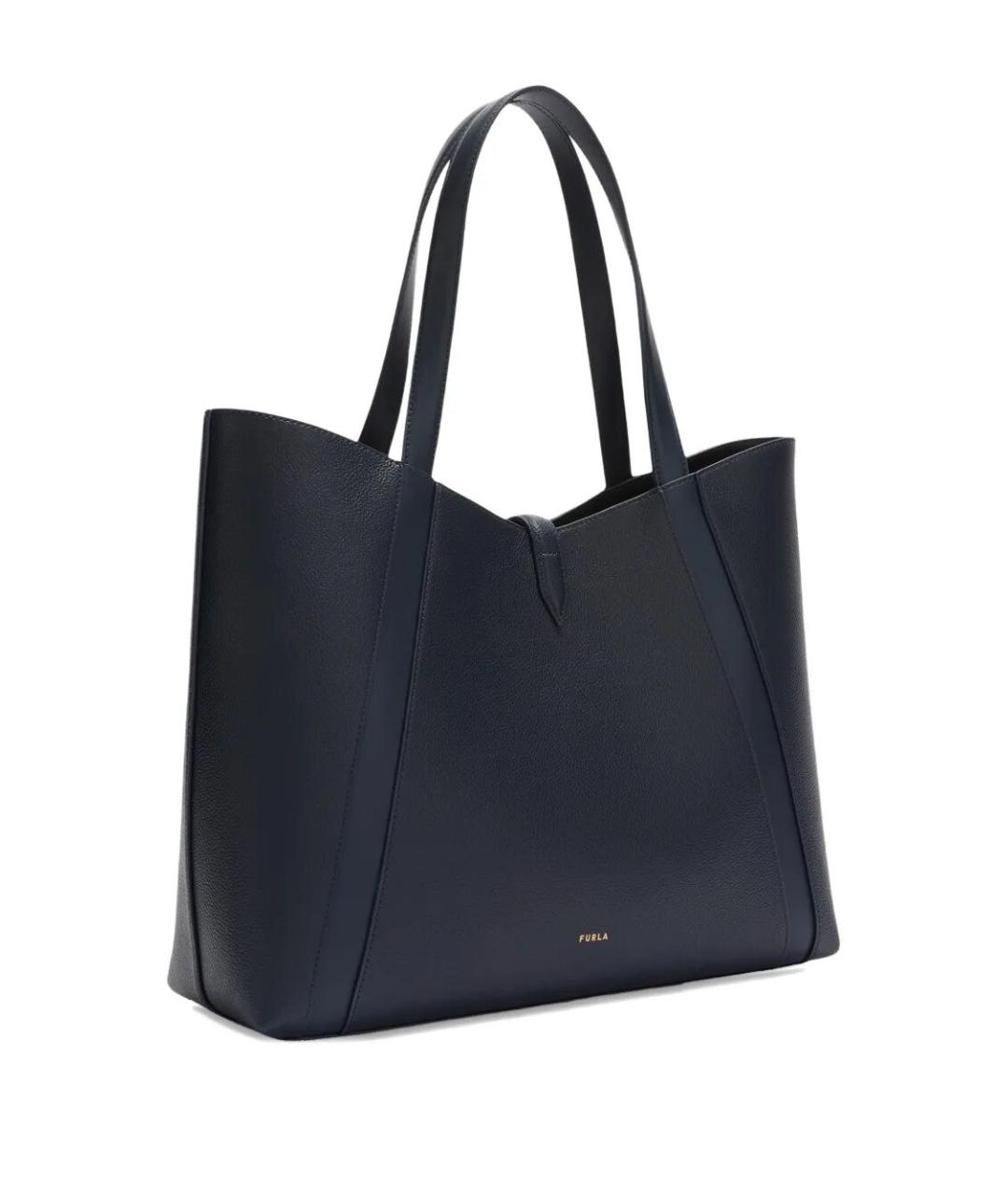 FURLA Синяя кожаная сумка тоут, фото 2