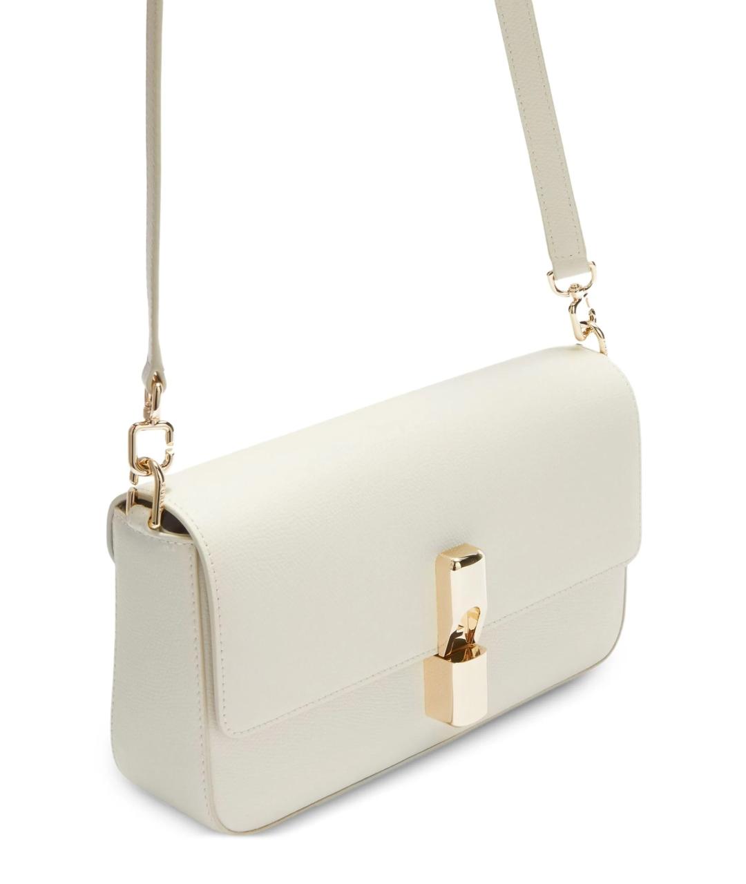 FURLA Белая кожаная сумка через плечо, фото 5