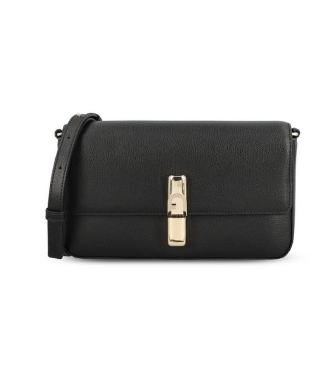 FURLA Черная кожаная сумка через плечо, фото 1