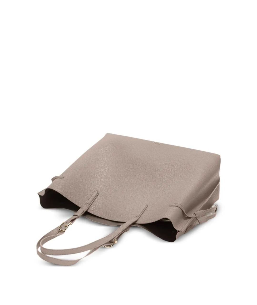 FURLA Бежевая кожаная сумка тоут, фото 3