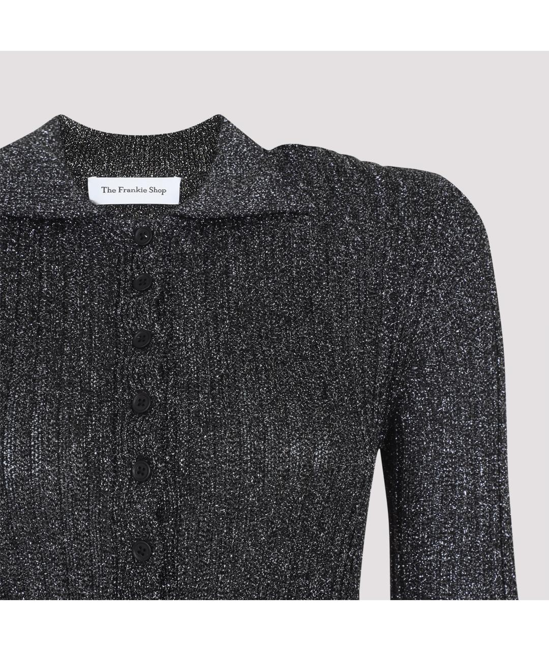 THE FRANKIE SHOP Черное полиэстеровое боди, фото 3