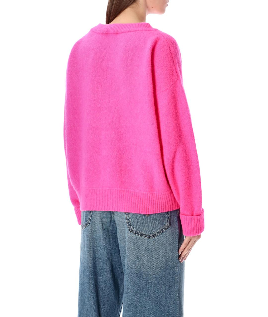 American vintage Розовый шерстяной джемпер / свитер, фото 2