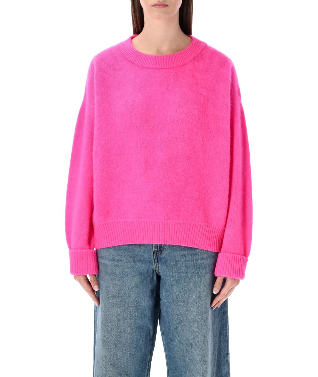 American vintage Розовый шерстяной джемпер / свитер, фото 4