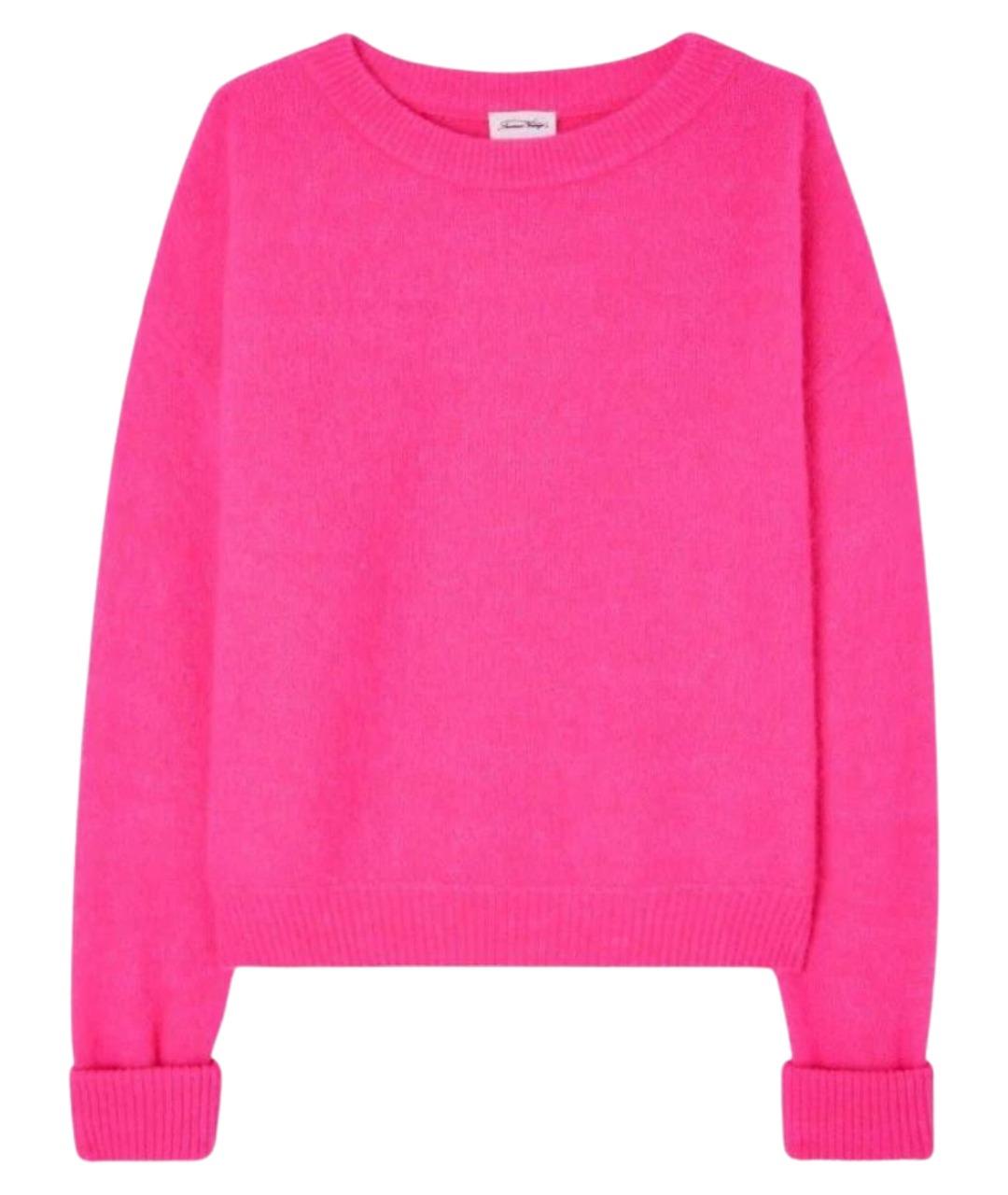 American vintage Розовый шерстяной джемпер / свитер, фото 1