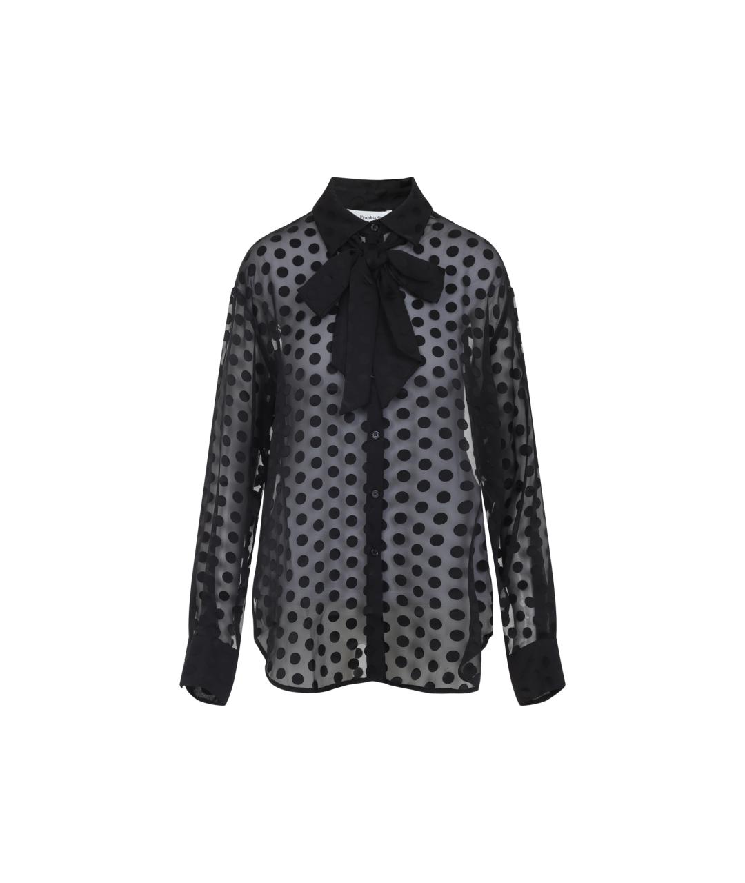 THE FRANKIE SHOP Черная полиэстеровая рубашка, фото 1