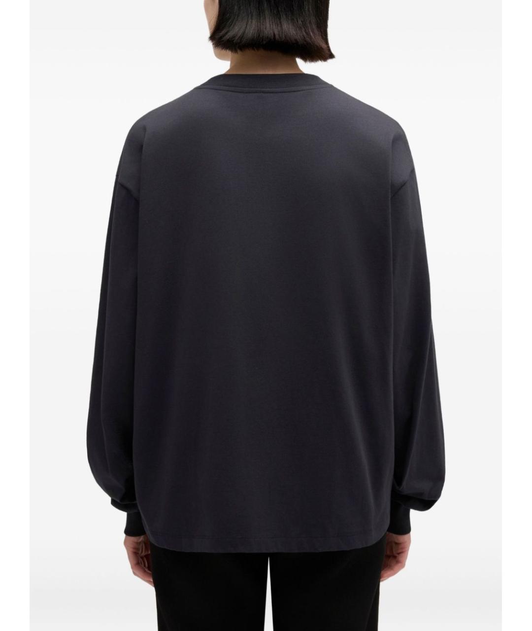 GANNI Черный хлопковый джемпер / свитер, фото 4