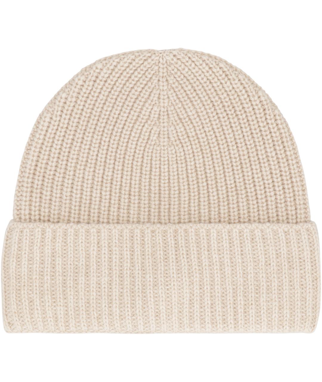 MONCLER Бежевая кашемировая шапка, фото 3