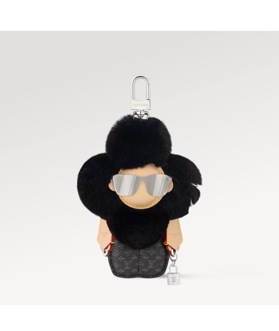 LOUIS VUITTON Черный брелок, фото 7