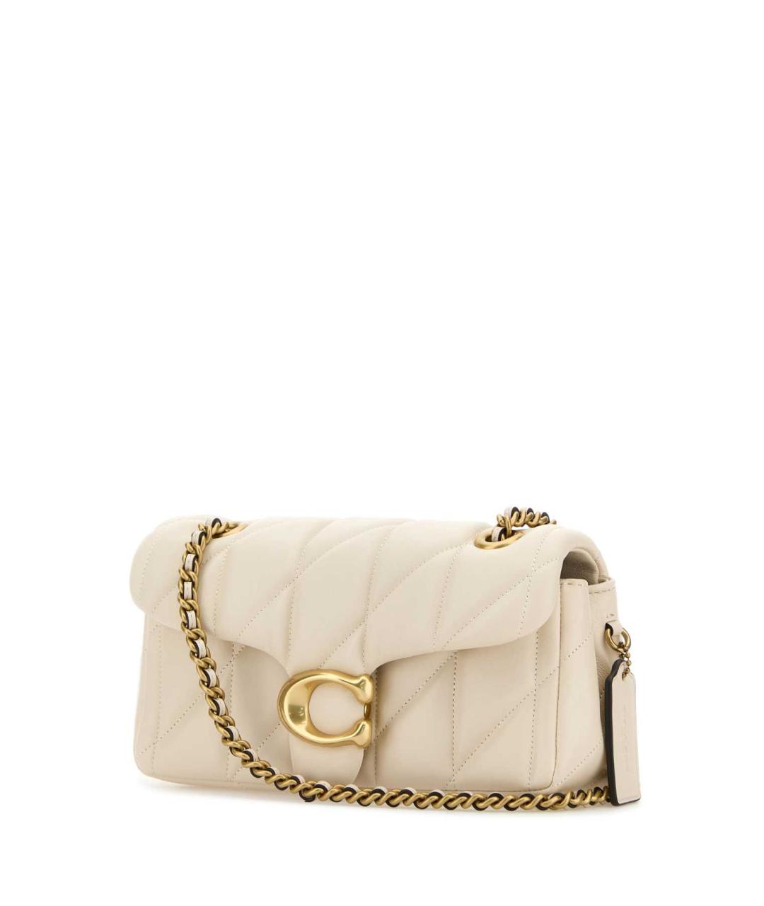 COACH Белая кожаная сумка через плечо, фото 2