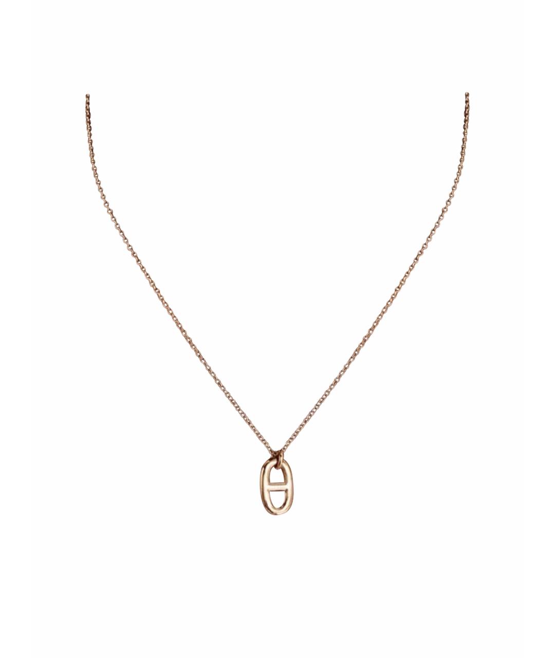 HERMES Золотая подвеска из розового золота, фото 1