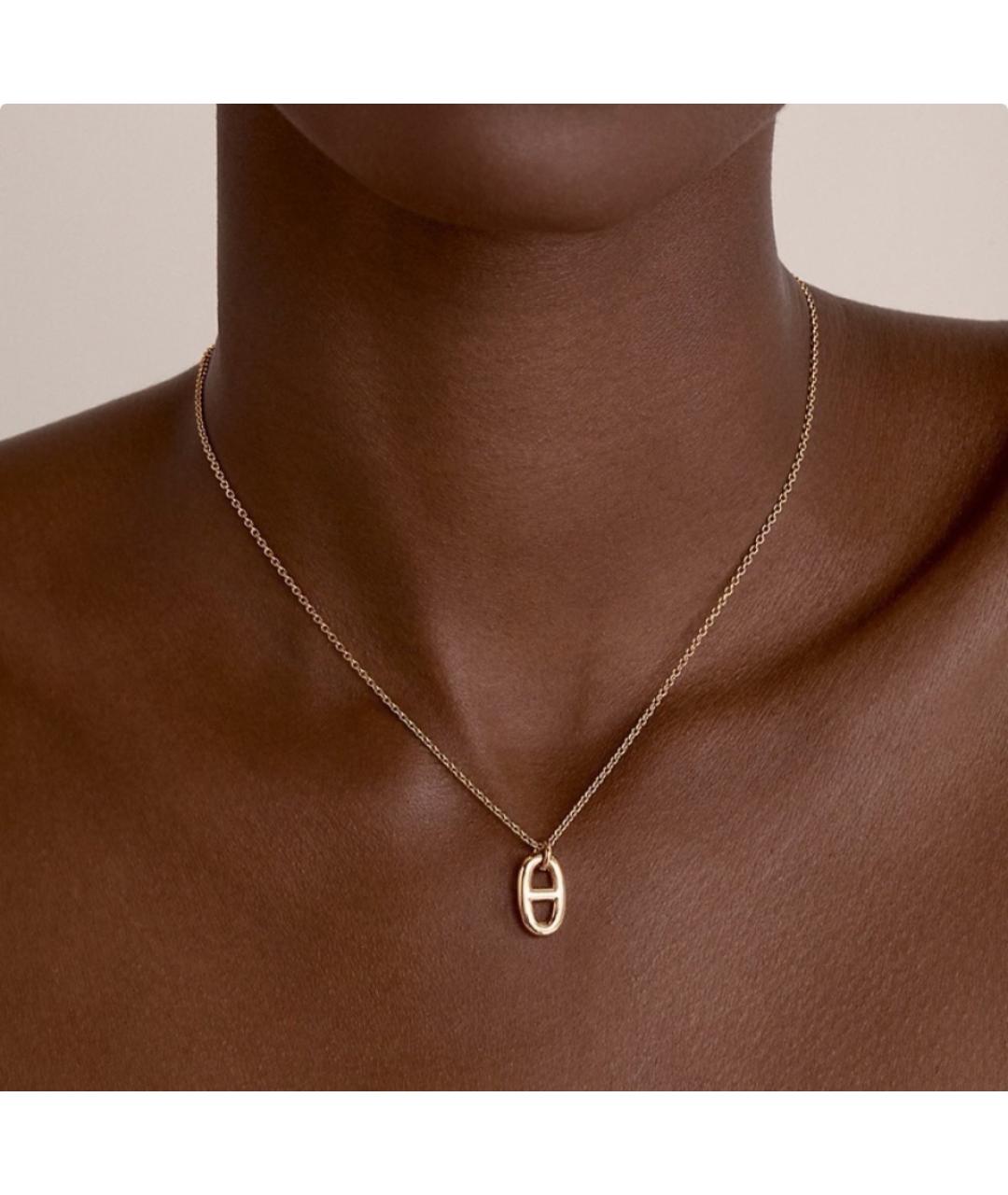 HERMES Золотая подвеска из розового золота, фото 4