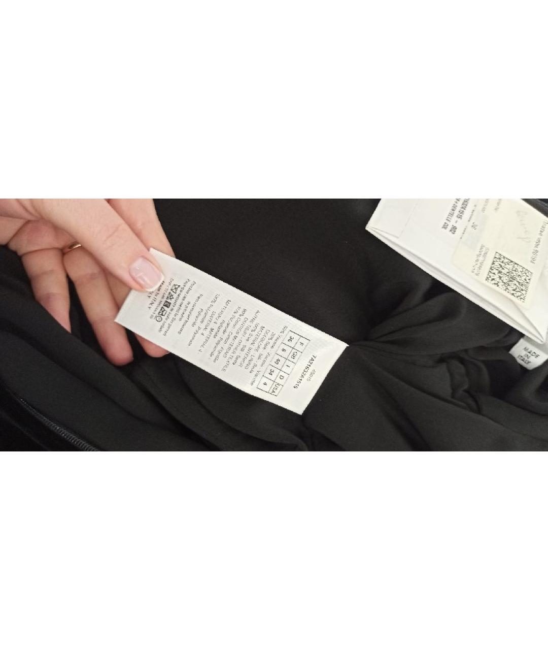 CHRISTIAN DIOR Черное велюровое платье, фото 5