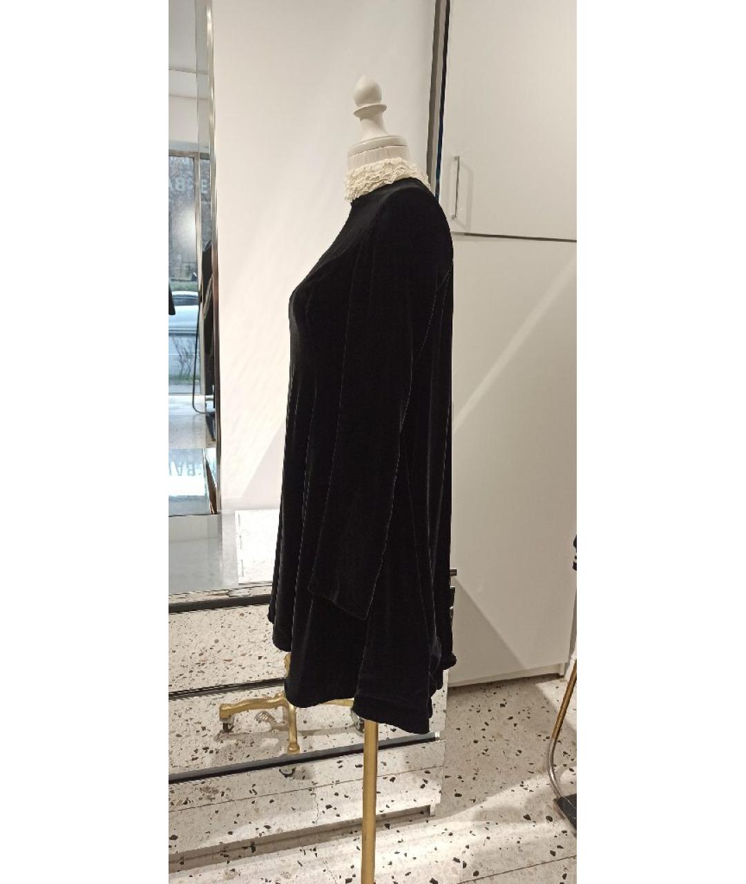 CHRISTIAN DIOR Черное велюровое платье, фото 2