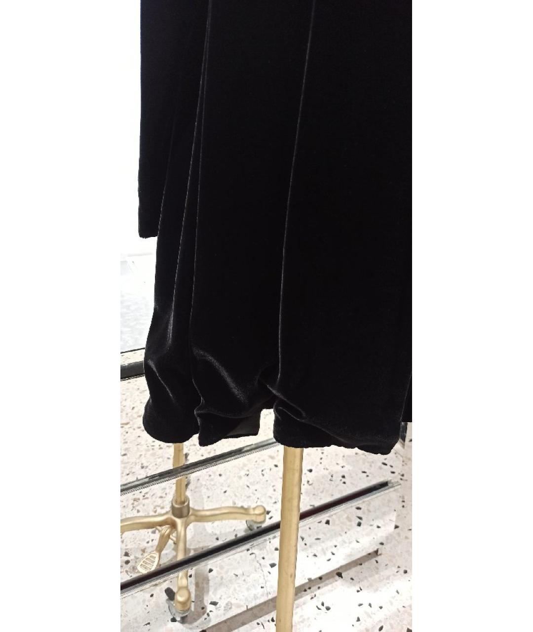 CHRISTIAN DIOR Черное велюровое платье, фото 4