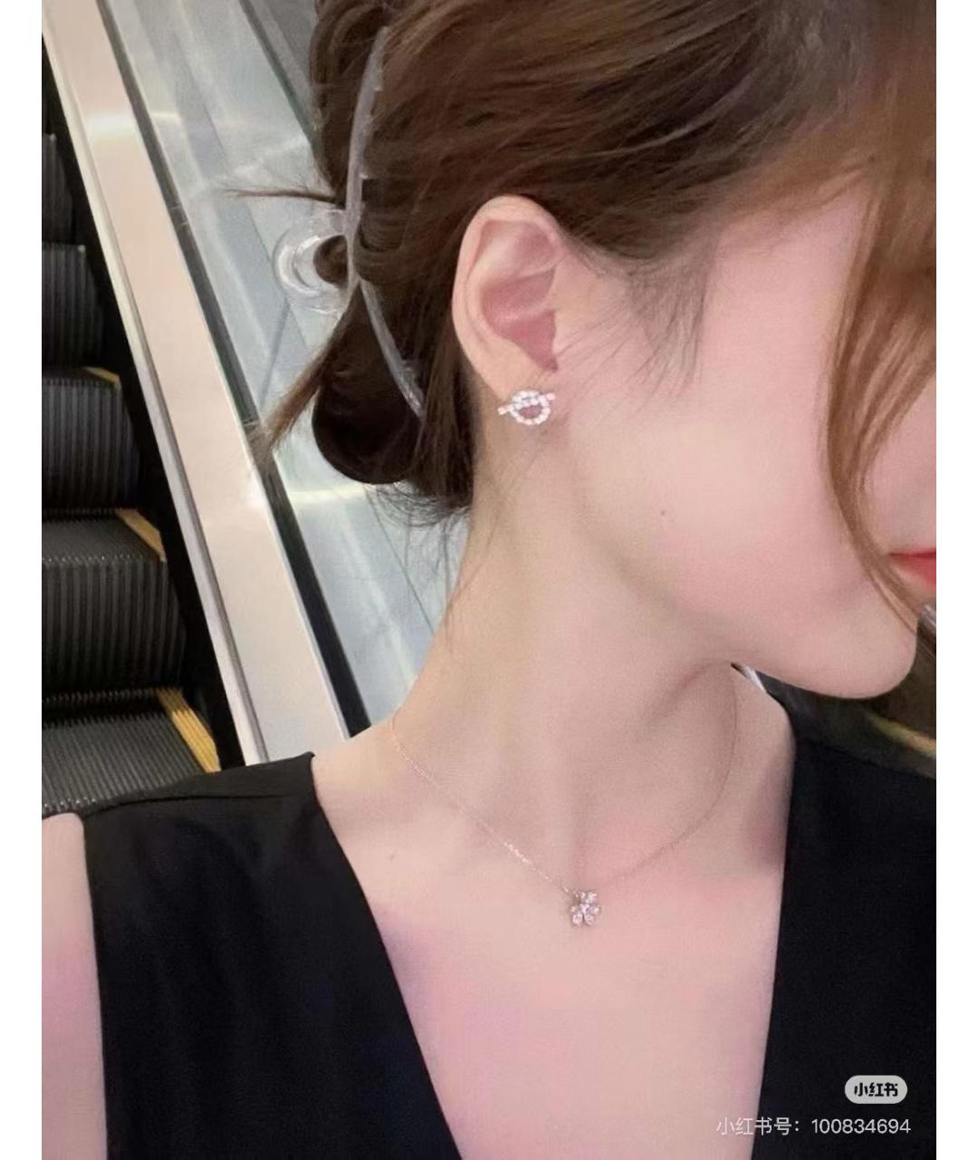 HERMES Серебряные серьги из белого золота, фото 7