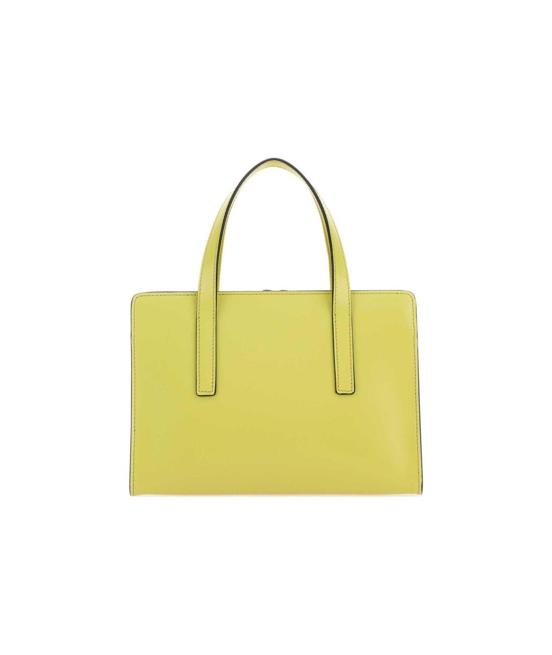 PRADA Желтая кожаная сумка через плечо, фото 4