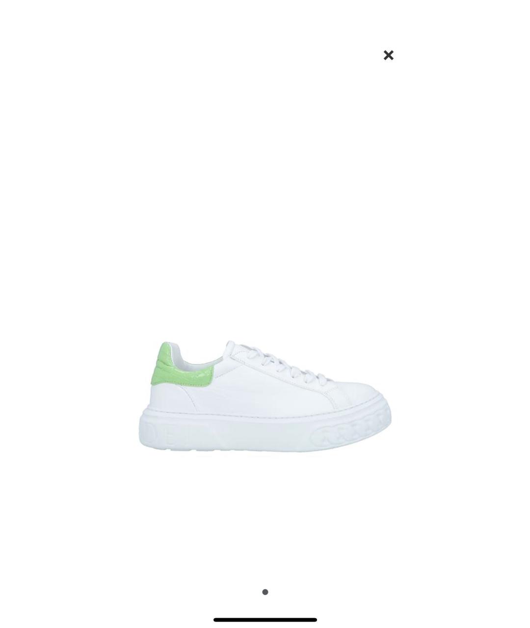 CASADEI Белые кожаные кроссовки, фото 6