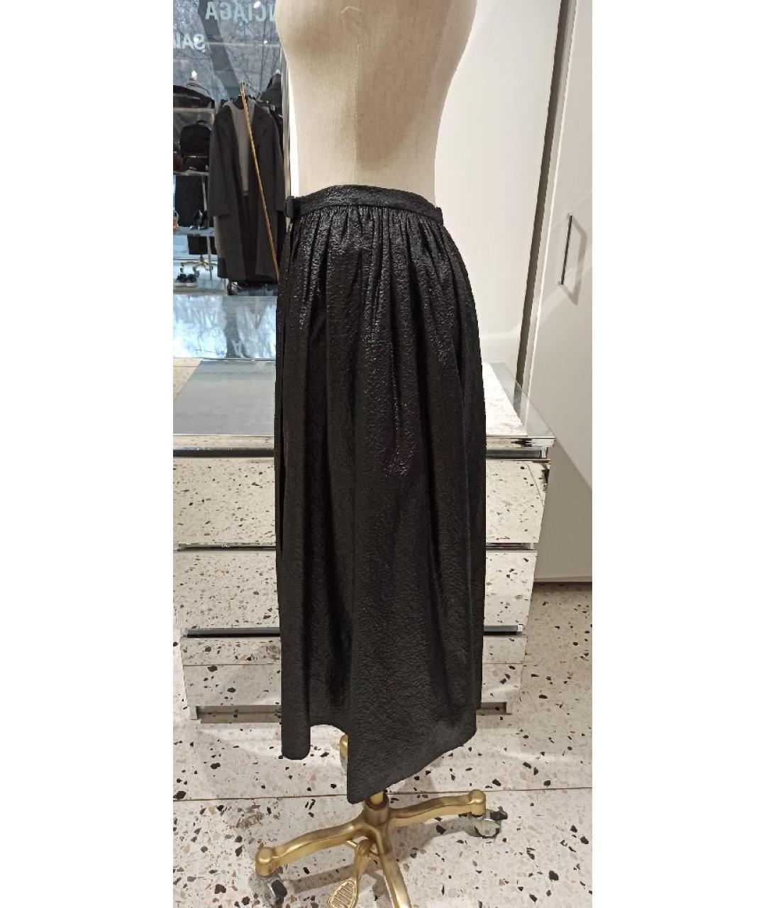 CHRISTIAN DIOR Черная юбка миди, фото 2