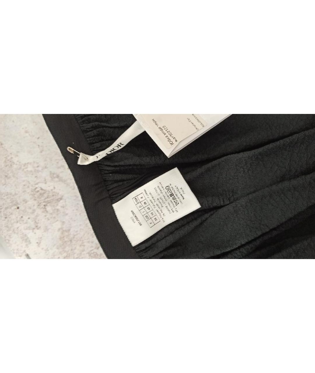 CHRISTIAN DIOR Черная юбка миди, фото 7