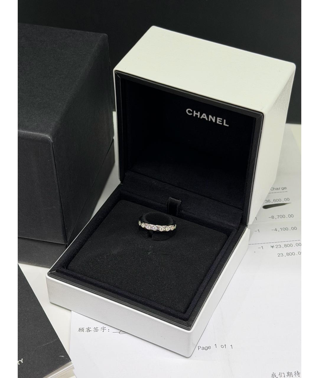 CHANEL Серебряное кольцо из белого золота, фото 3