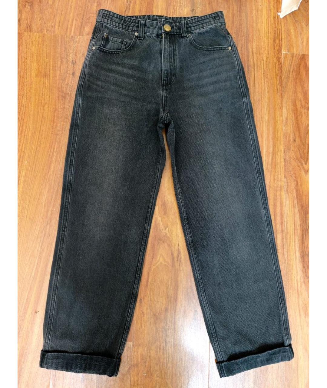 BRUNELLO CUCINELLI Серые хлопковые прямые джинсы, фото 10