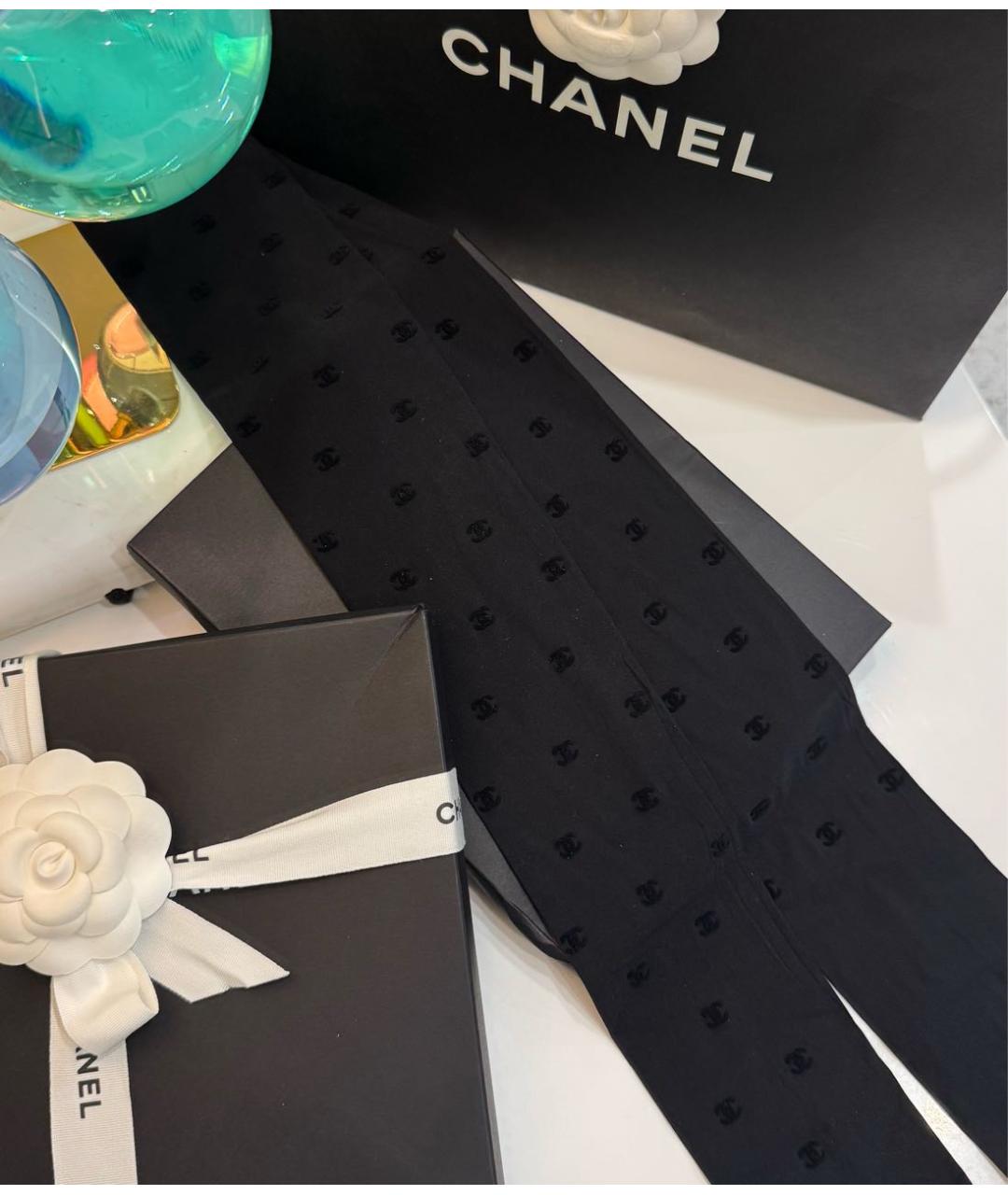 CHANEL Черные носки, чулки и колготы, фото 3