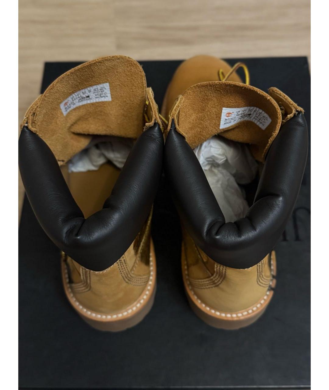 JIMMY CHOO Бежевые нубуковые ботинки, фото 3