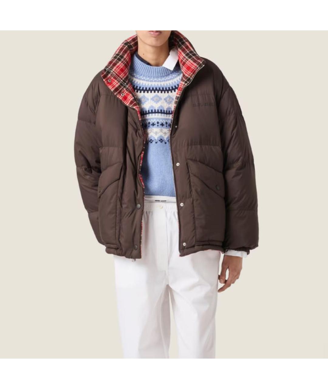 MIU MIU Коричневая шерстяная куртка, фото 4