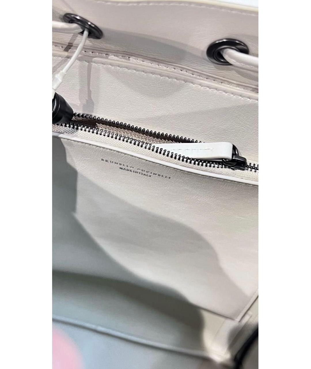 BRUNELLO CUCINELLI Бежевый замшевый рюкзак, фото 4