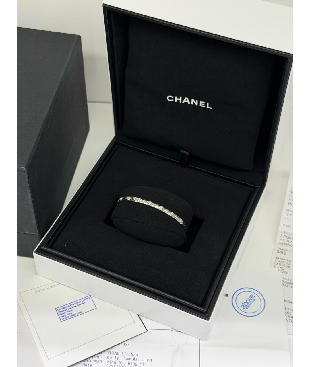 CHANEL Серебрянный браслет из белого золота, фото 6