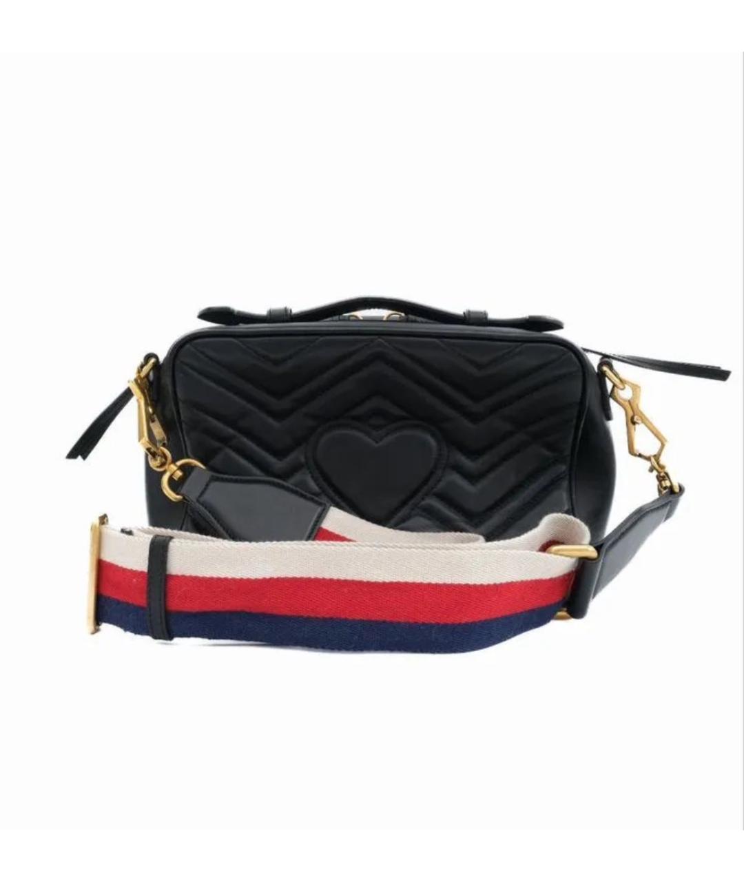 GUCCI Черная кожаная сумка через плечо, фото 3