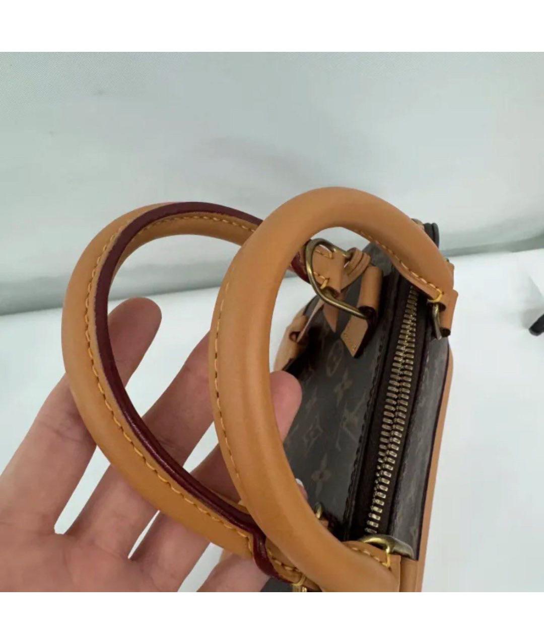 LOUIS VUITTON Коричневая сумка с короткими ручками, фото 4