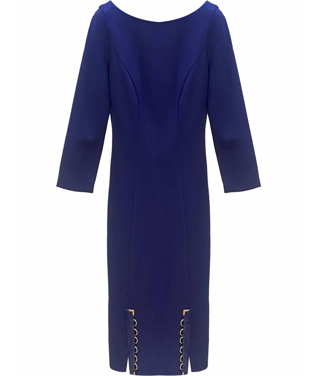VERSACE Синее повседневное платье, фото 1
