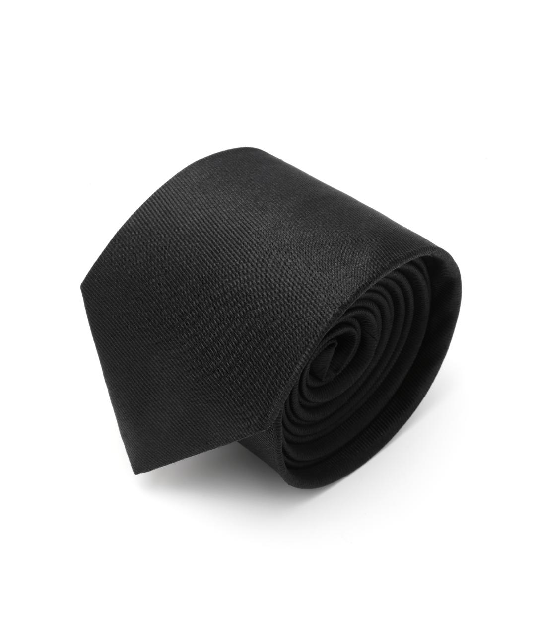 CHRISTIAN DIOR Черный шелковый галстук, фото 3