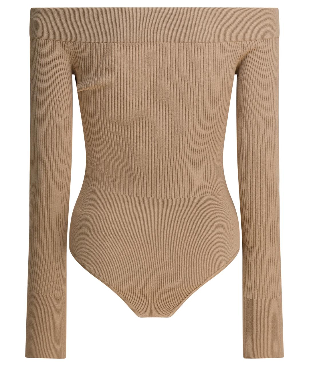 ALAIA Бежевое полиамидовое боди, фото 2