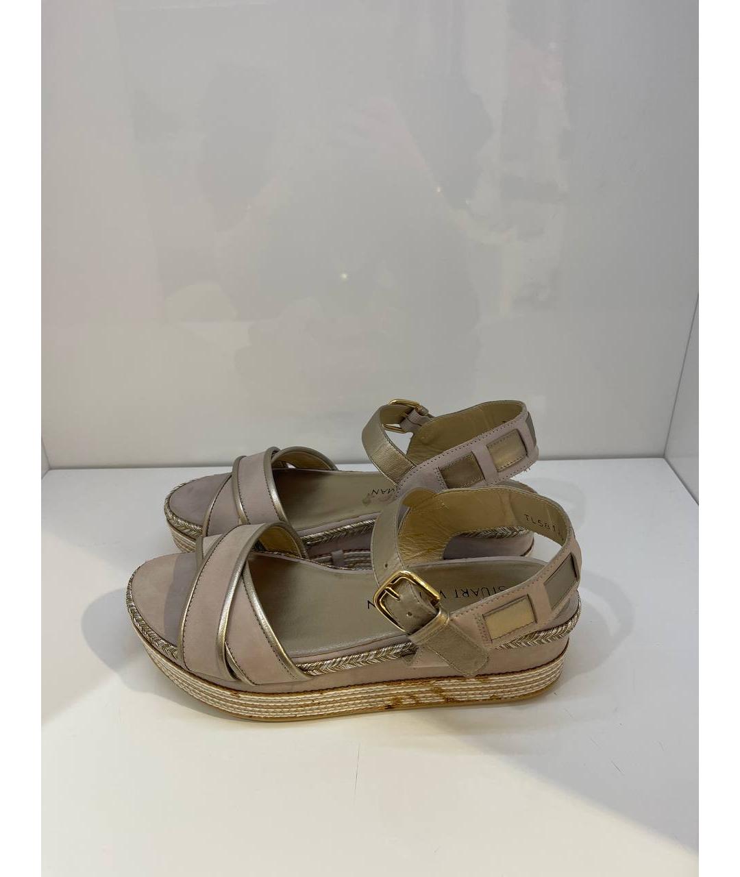 STUART WEITZMAN Бежевые босоножки, фото 4