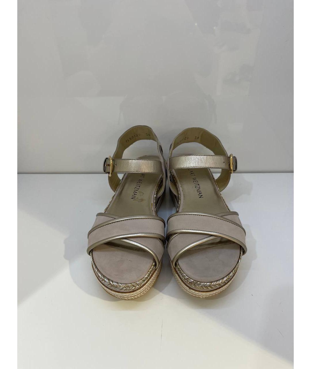 STUART WEITZMAN Бежевые босоножки, фото 3
