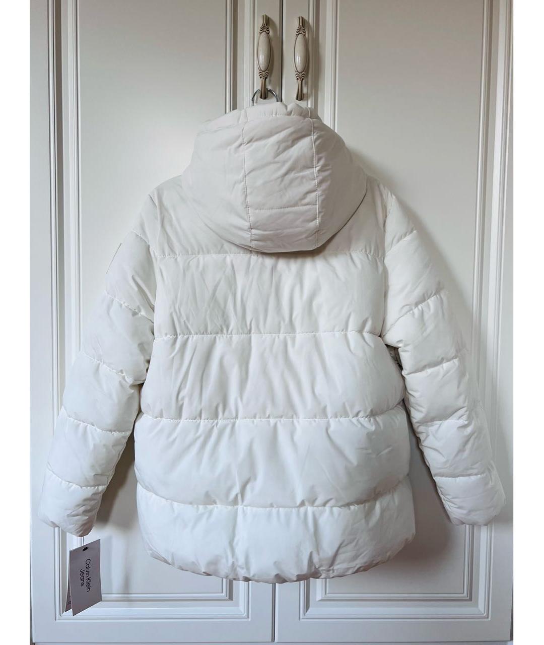 CALVIN KLEIN Белая полиамидовая куртка, фото 2