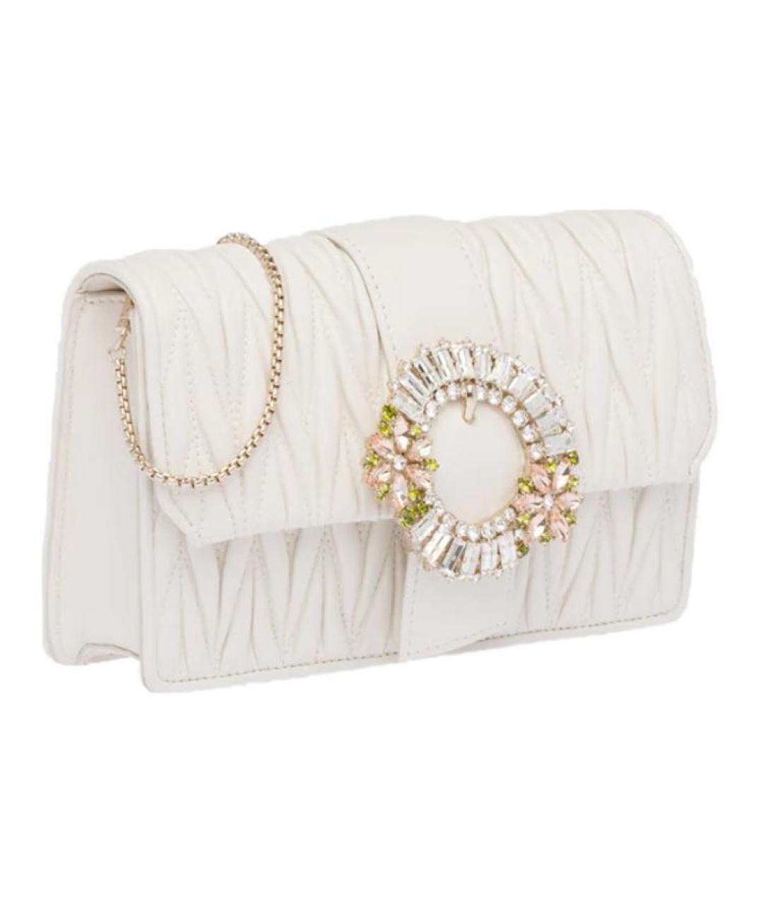 MIU MIU Белая кожаная сумка через плечо, фото 2